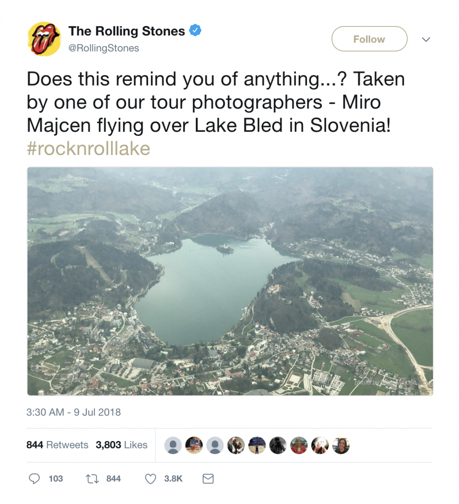 the rolling stones twitter post